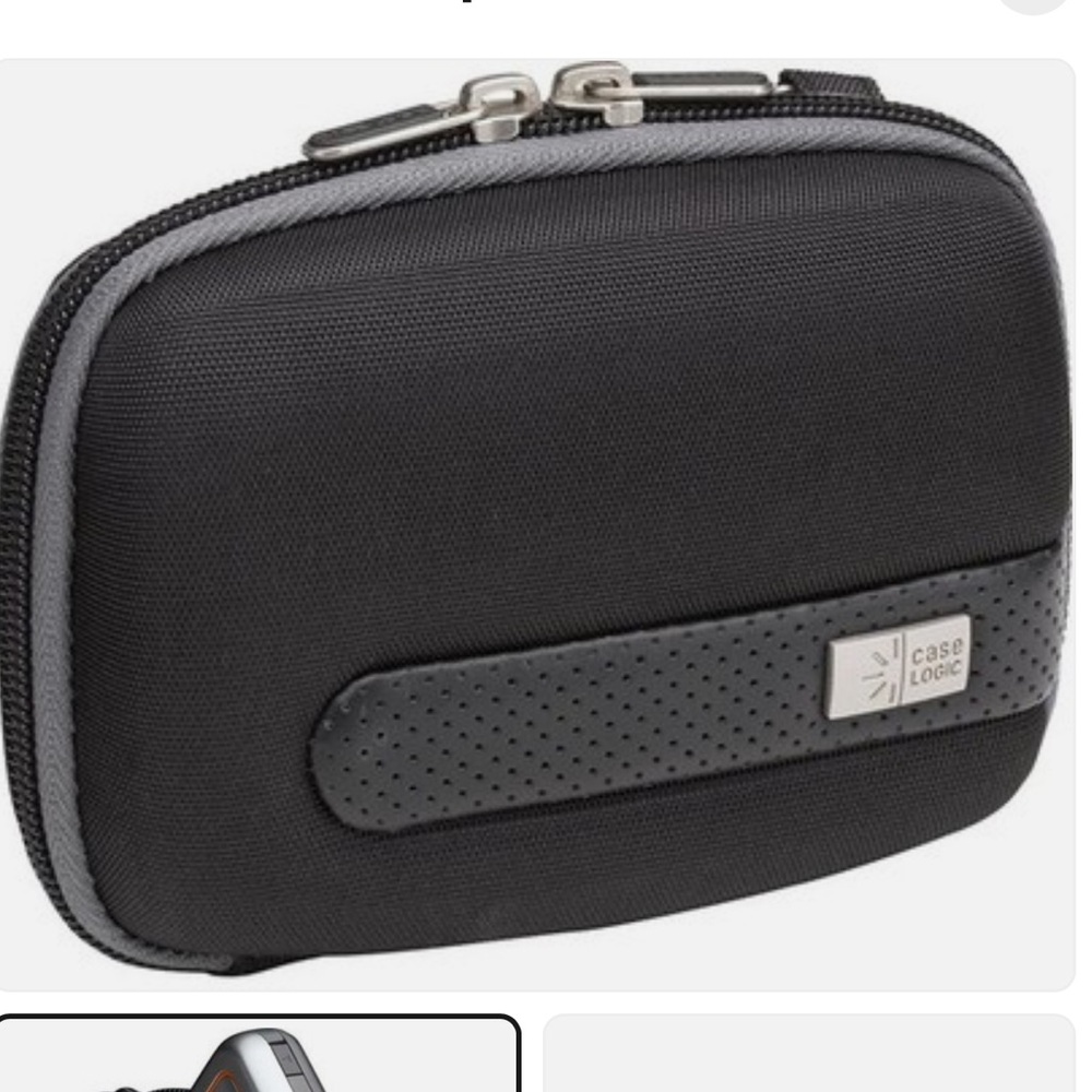 CASE LOGIC Flat Screen GPS Black Zippered Hard Case With Strap